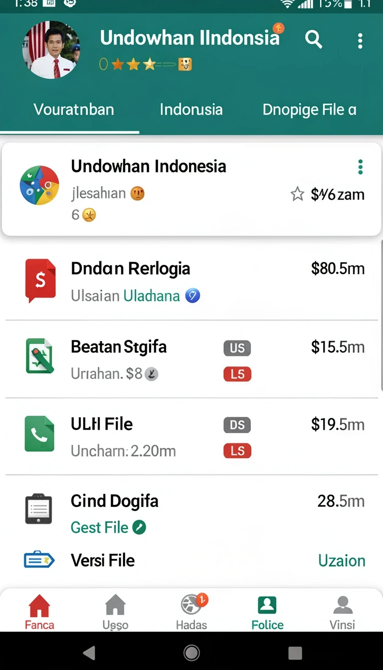 Tampilan utama aplikasi Review Aplikasi wawarslot yang intuitif dan efisien.