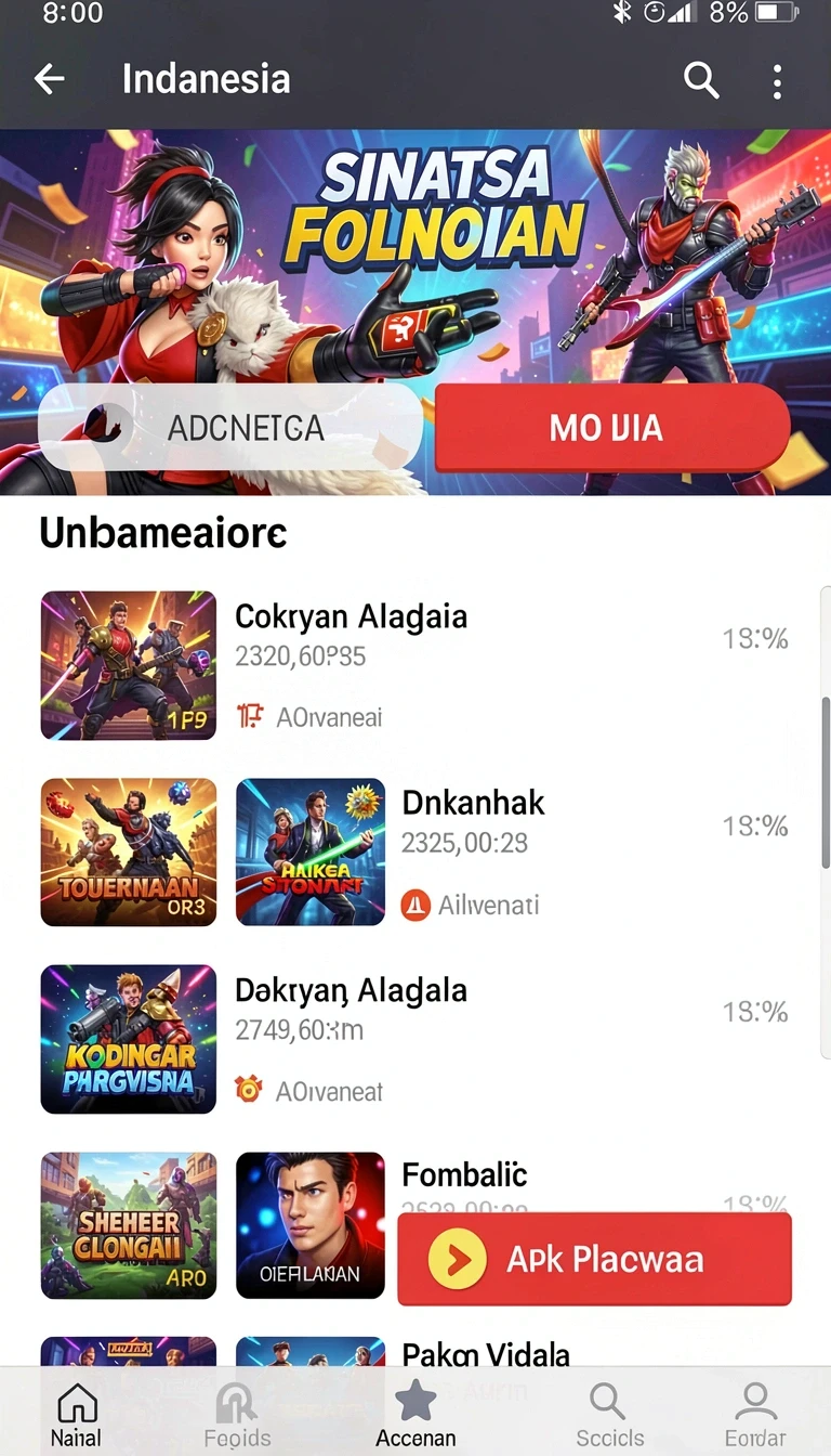 Tampilan utama aplikasi Aplikasi aceh4d Resmi dan Terpercaya di Android yang intuitif dan efisien.