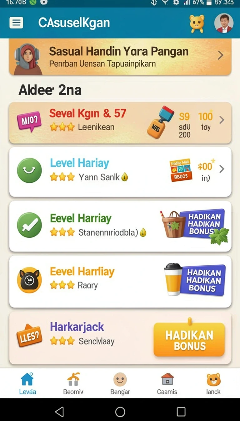 Tampilan utama aplikasi Aplikasi hoki138 Resmi dan Terpercaya di Android yang intuitif dan efisien.